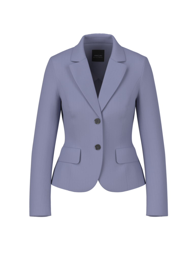 Taillierter Basic Blazer in bluish violet