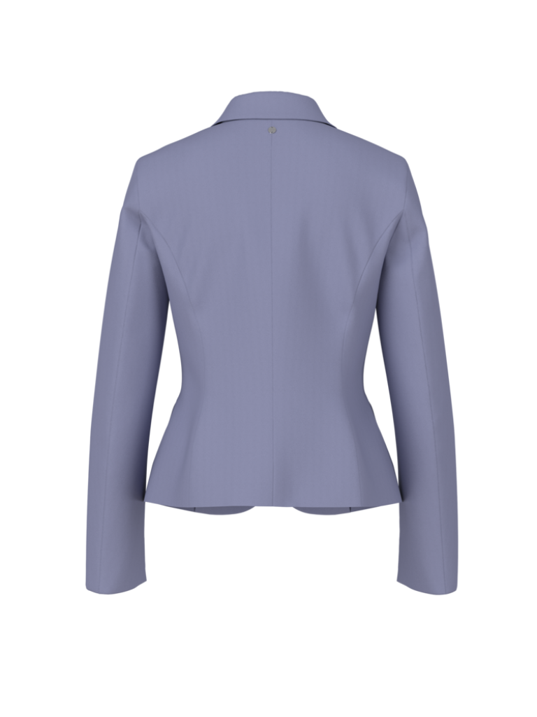 Taillierter Basic Blazer in bluish violet