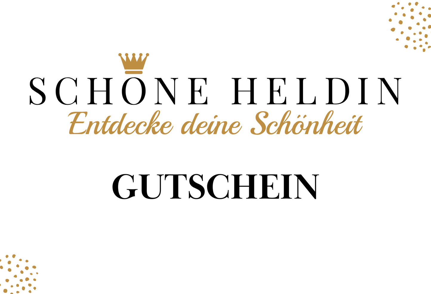 Schöne Heldin Gutschein