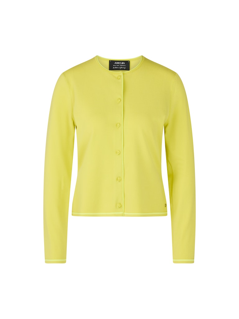 Feinstrickjacke in limoncello Knitted in Germany