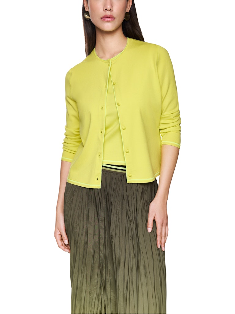 Feinstrickjacke in limoncello Knitted in Germany