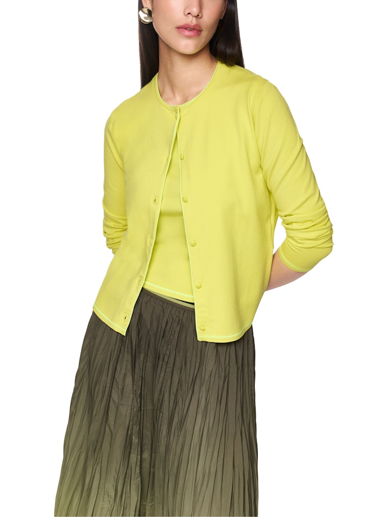 Feinstrickjacke in limoncello Knitted in Germany
