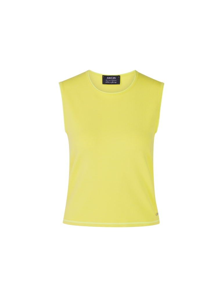 Feinstrick-Top in limoncello Knitted in Germany