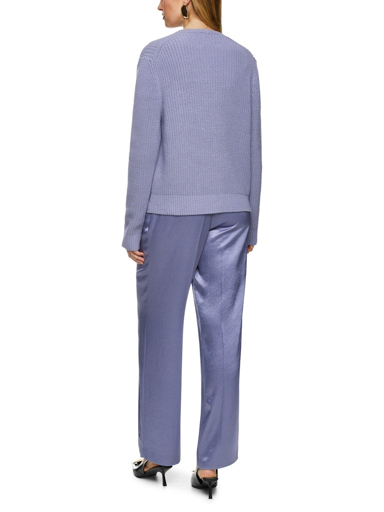 Grobstrick-Cardigan in bluish violet