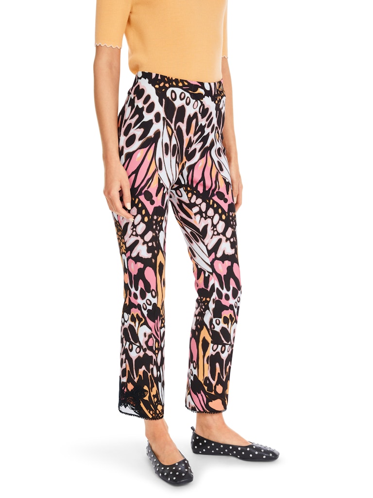 Scuba Hose mit Schmetterlings-Print in candy coal MODELL FREDERICA