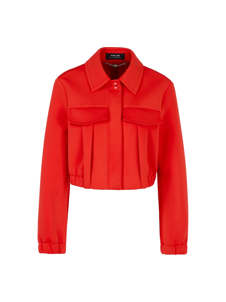 Kurze Scuba Jacke in flame red