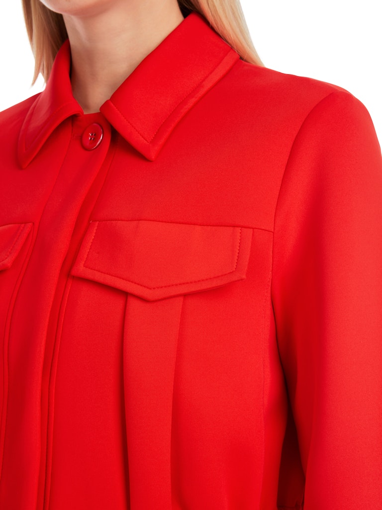 Kurze Scuba Jacke in flame red