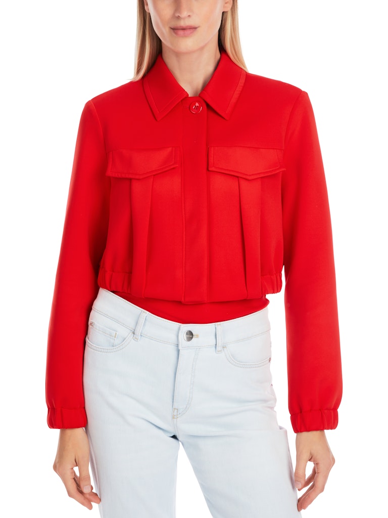 Kurze Scuba Jacke in flame red