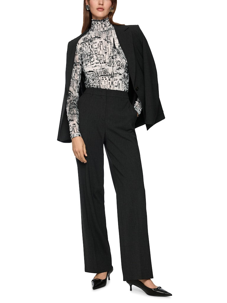 Longsleeve Shirt mit City-Motiv in smoke