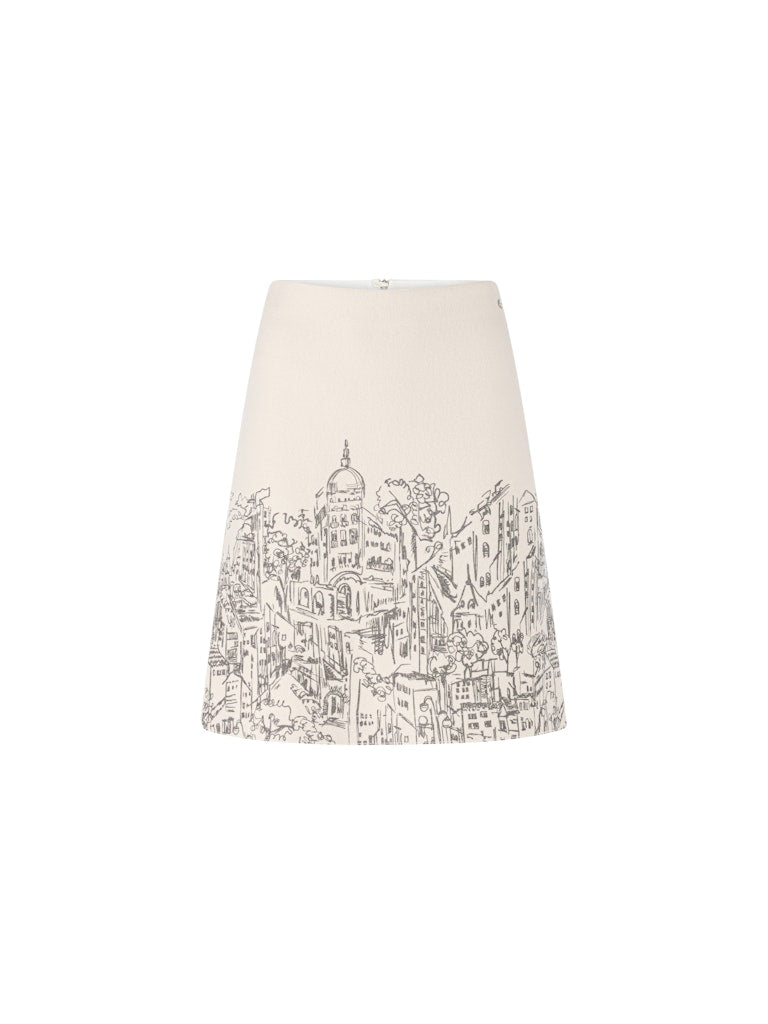Walk-Rock mit platziertem City-Motiv in smoke