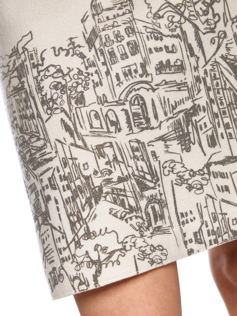 Walk-Rock mit platziertem City-Motiv in smoke
