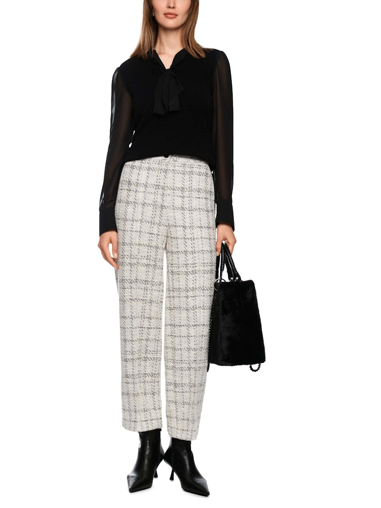 Weite Hose mit feinem Muster in smoke Modell WUKARI