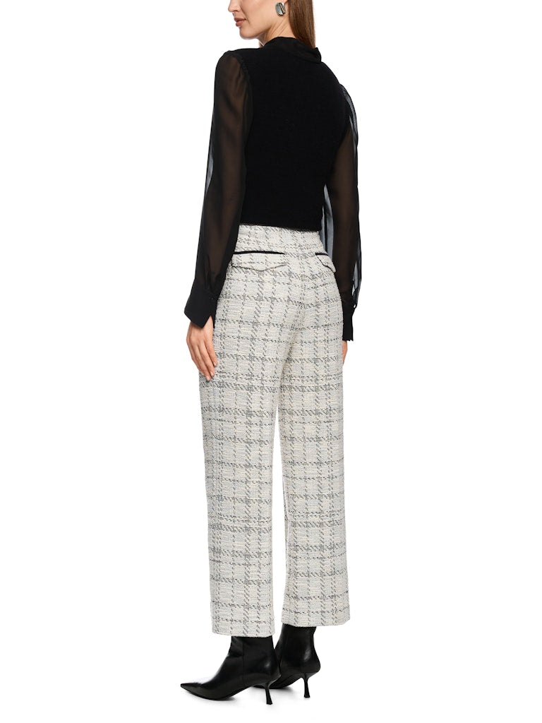 Weite Hose mit feinem Muster in smoke Modell WUKARI