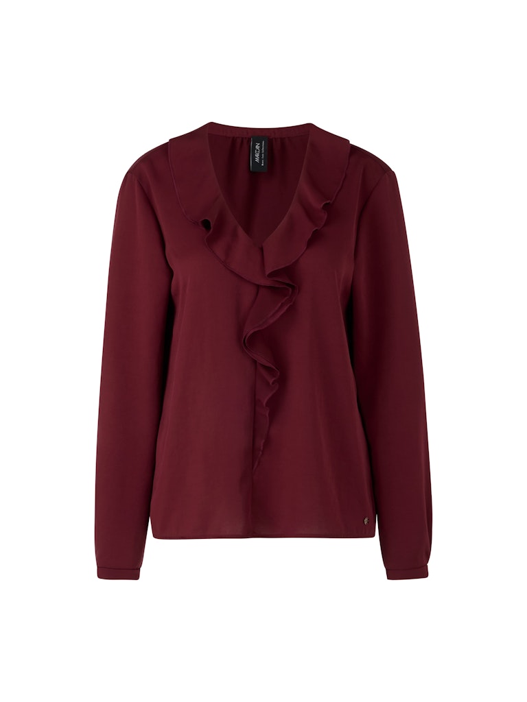 Rüschenbluse in bright maroon