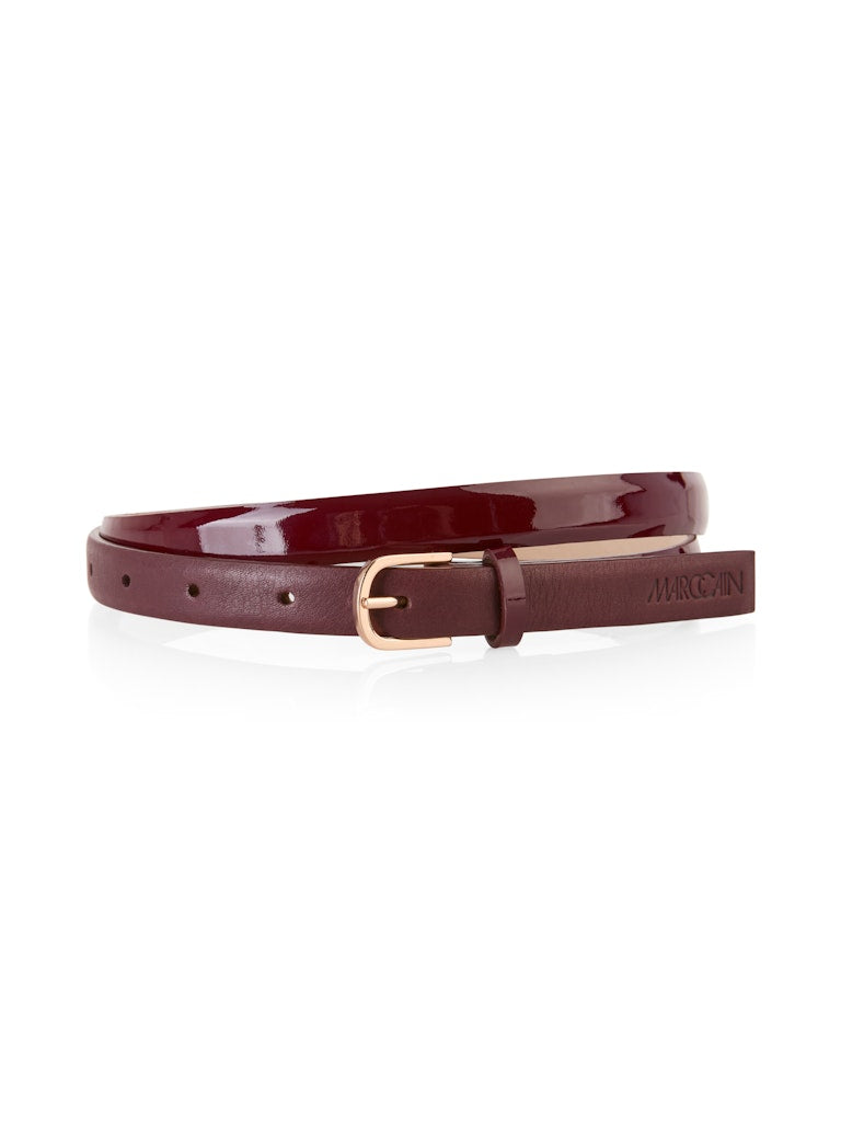 Hüftgürtel aus Leder in bright maroon