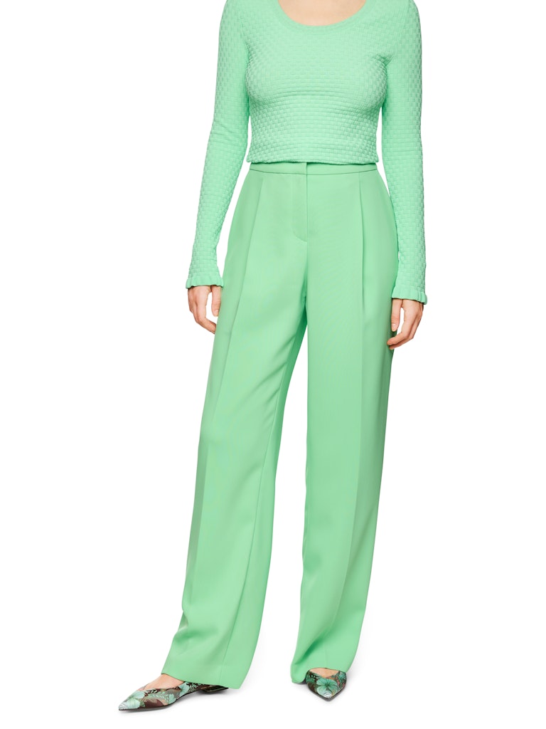 High-Waist Hose in bright apple green Modell WASCO