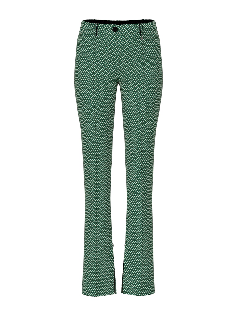 Hose mit Fischgratmuster in dark green Modell SYDNEY