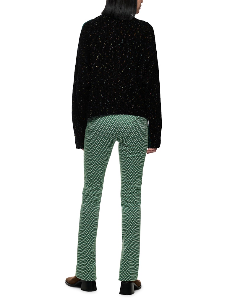 Hose mit Fischgratmuster in dark green Modell SYDNEY