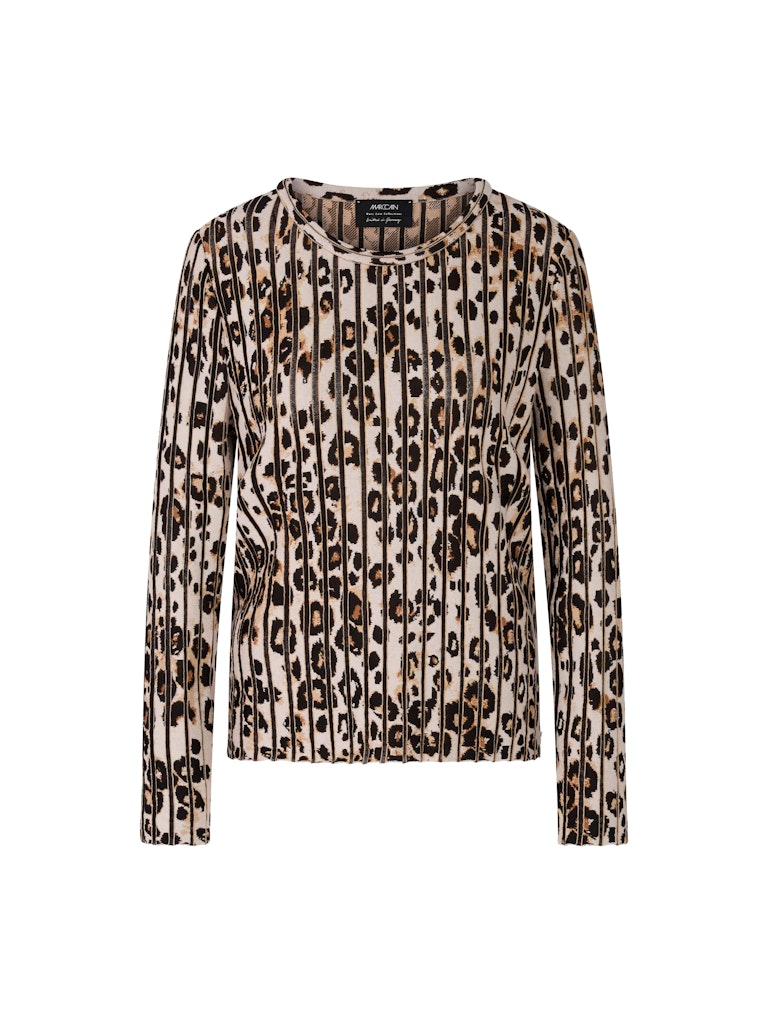 Leo-Pullover mit Streifen Struktur Knitted in Germany
