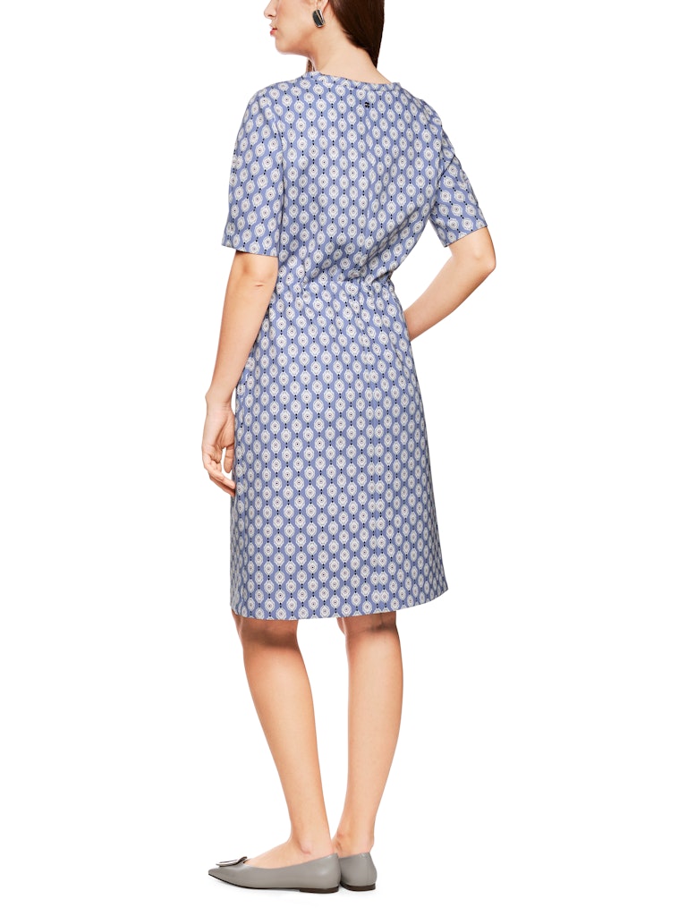 Scuba Kleid im Ornament-Print in bluish violet