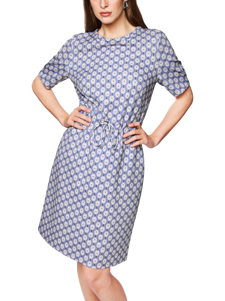 Scuba Kleid im Ornament-Print in bluish violet