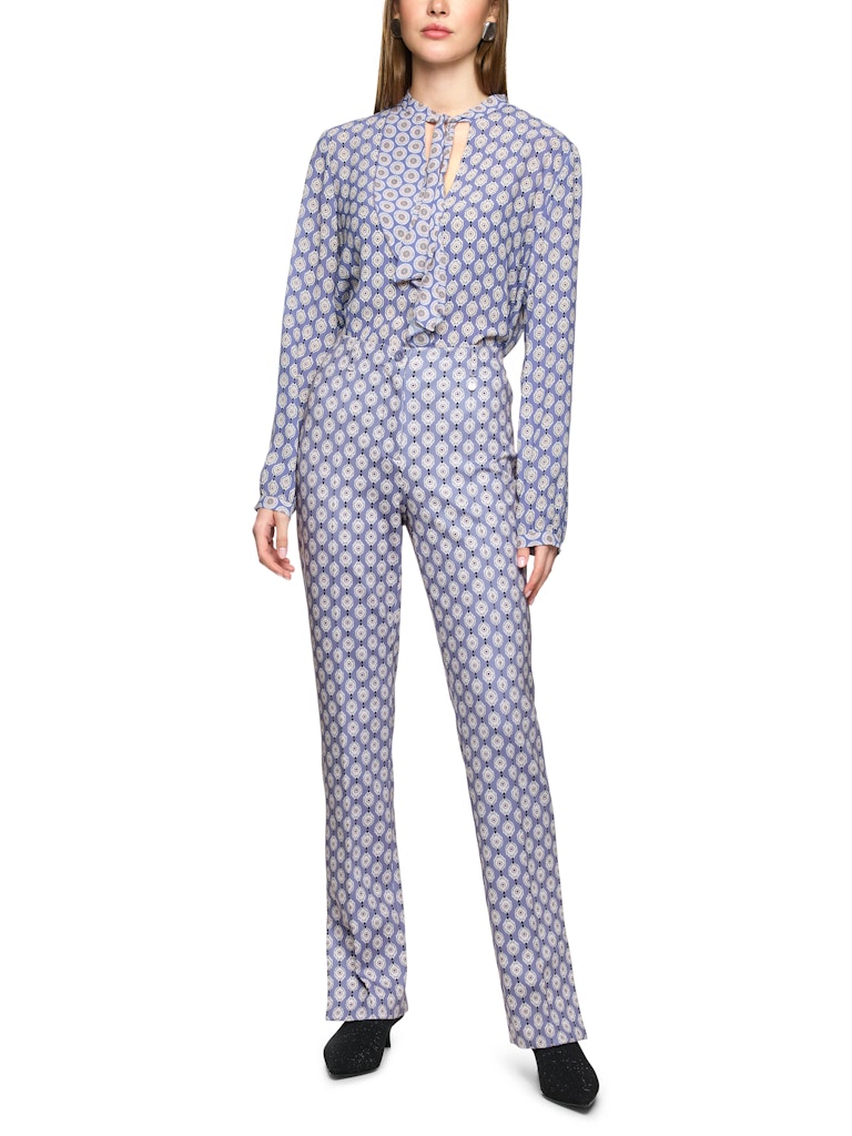 Scuba Hose im Ornament-Print in bluish violet Modell FATSA