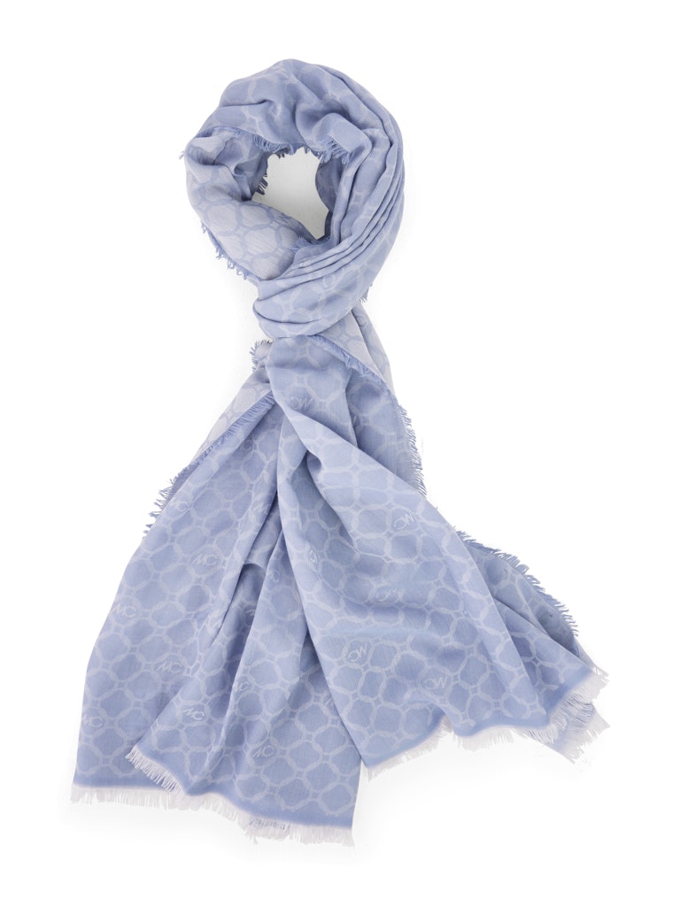 Schal mit MC Monogramm in bluish violet