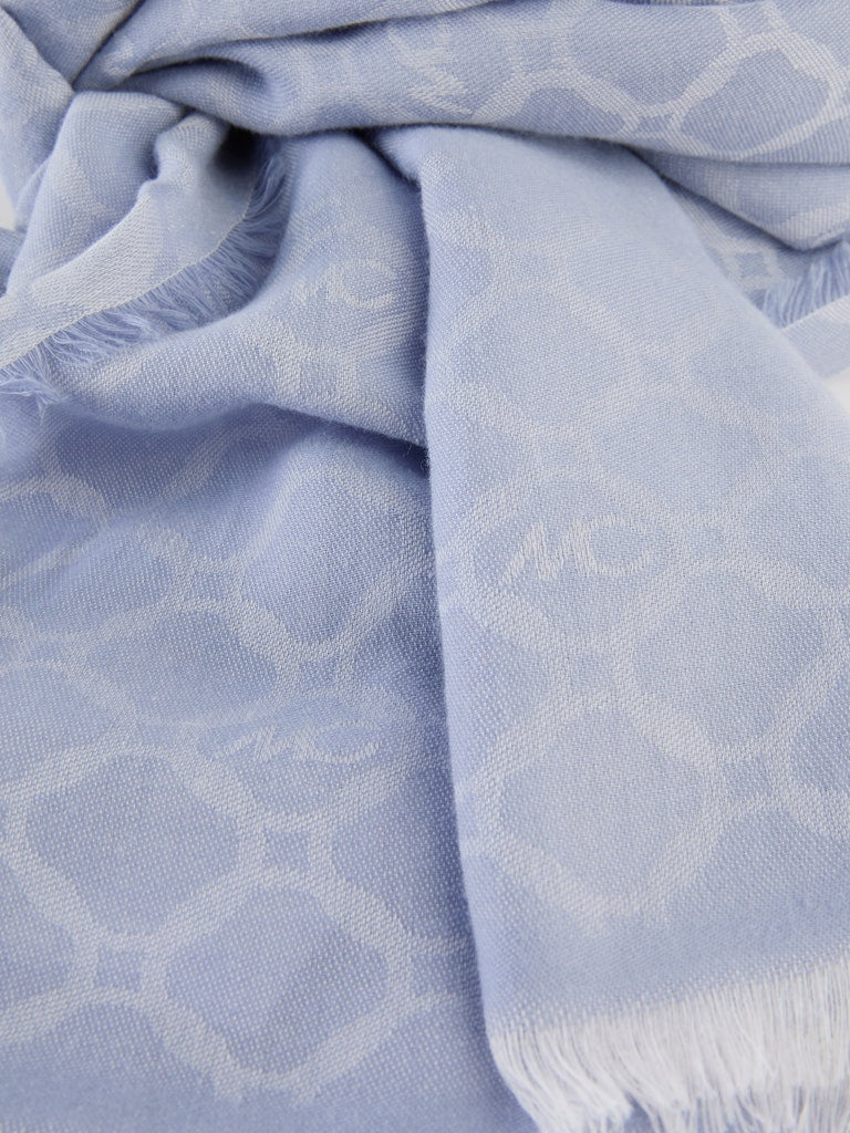 Schal mit MC Monogramm in bluish violet