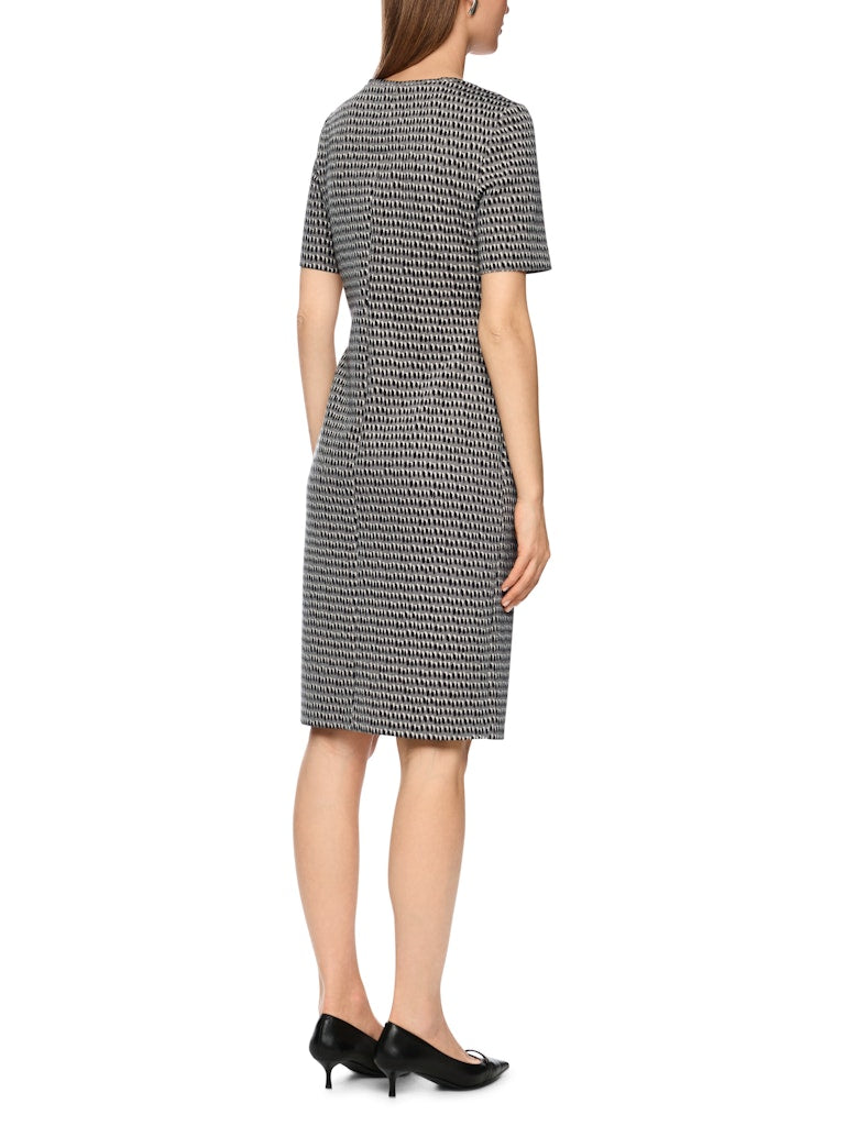 Scuba Kleid im Sprinkles Print in soft charcoal