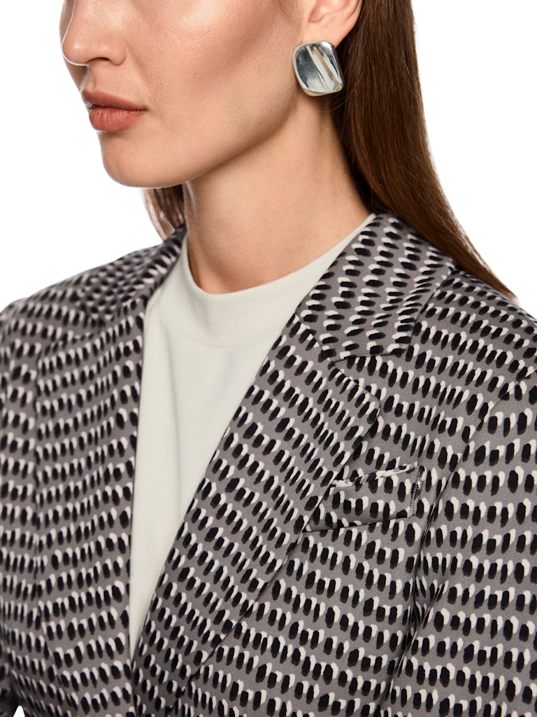 Scuba Blazer im Sprinkles-Print in soft charcoal
