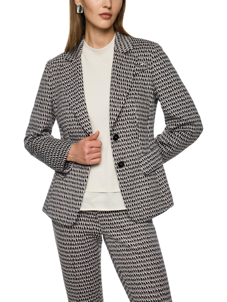 Scuba Blazer im Sprinkles-Print in soft charcoal