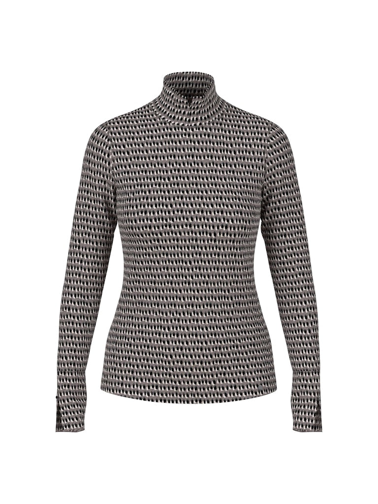 Longsleeve Shirt mit Sprinkles-Print in soft charcoal