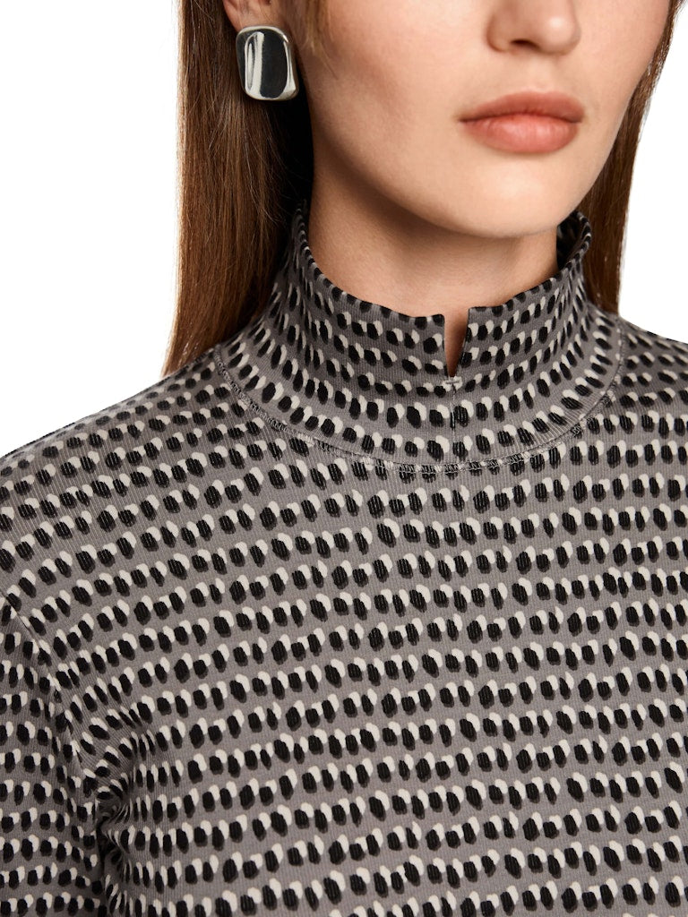 Longsleeve Shirt mit Sprinkles-Print in soft charcoal