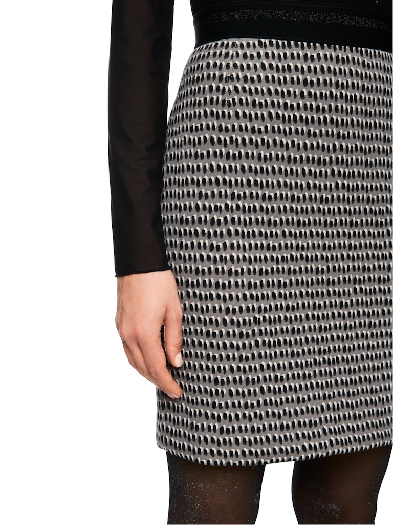 Scuba Rock im Sprinkles-Print in soft charcoal