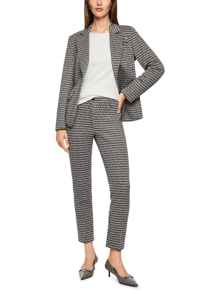 Scuba Hose im Sprinkles-Print in soft charcoal Modell SYDNEY