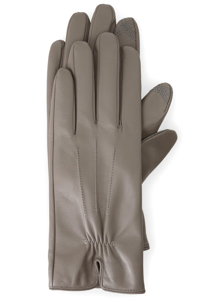 Elegante Lederhandschuhe in soft charcoal