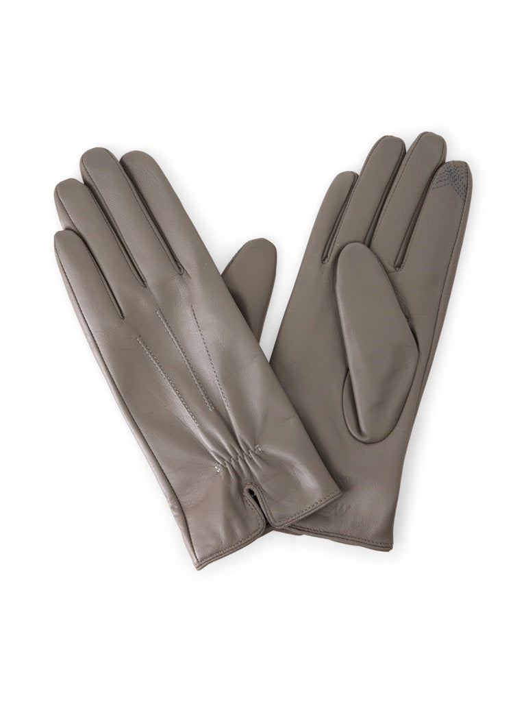 Elegante Lederhandschuhe in soft charcoal