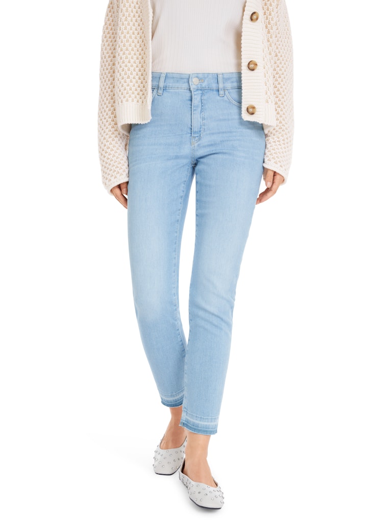 Jeans Modell SILEA mit Rauten-Detail in baby blue