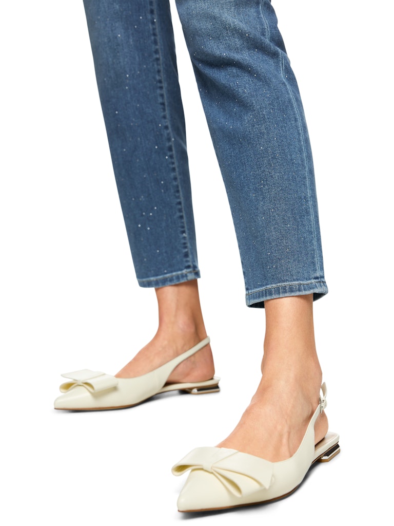 Jeans in blue denim mit Strasssteinen Modell SILEA