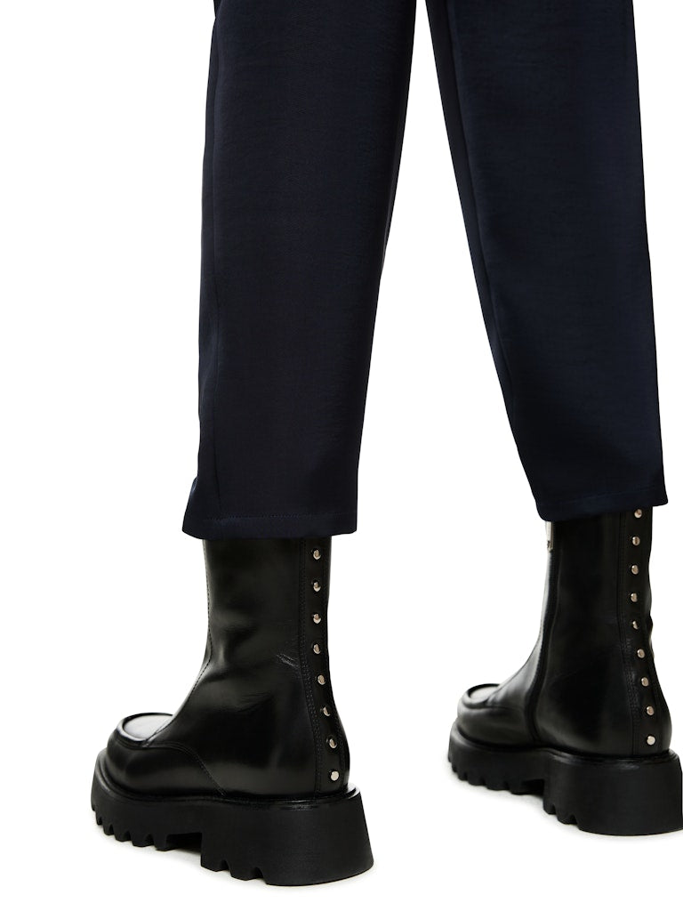 Hose in Satin-Optik in navy Modell RHODOS
