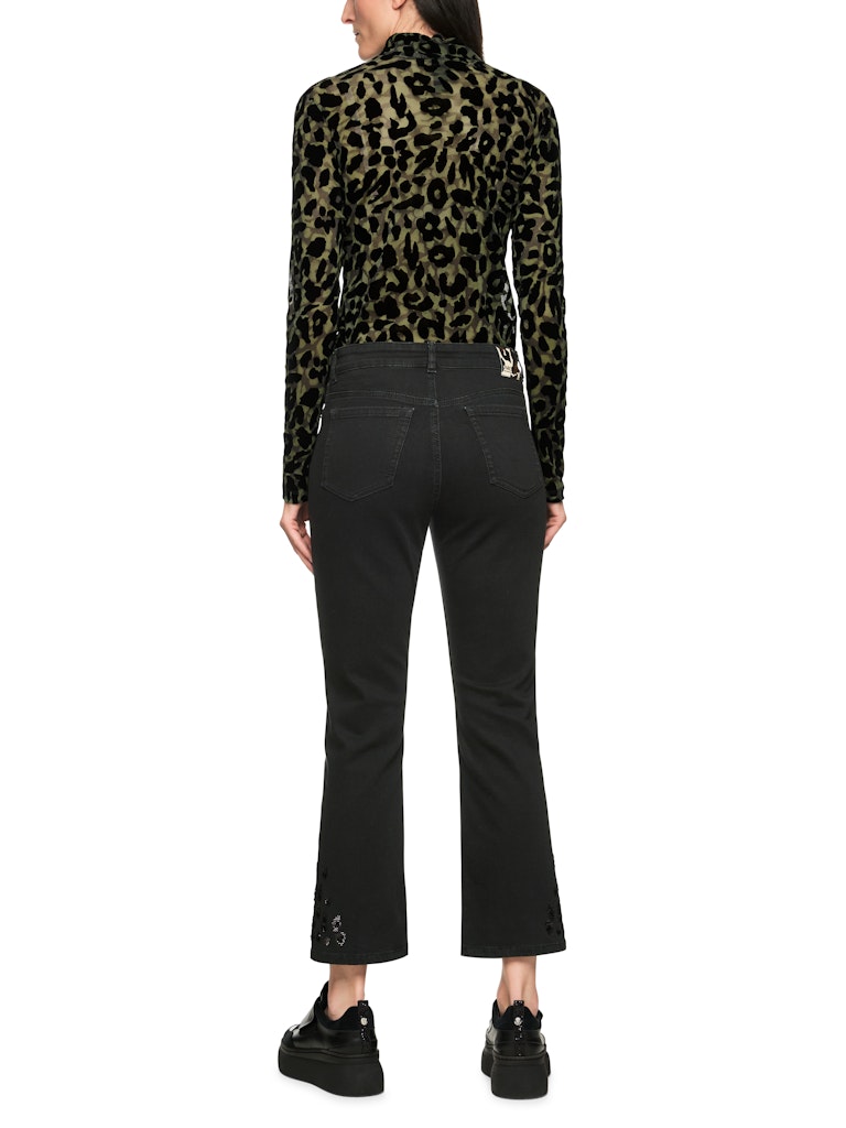 Jeans in schwarz mit Pailletten-Details Modell FORLI