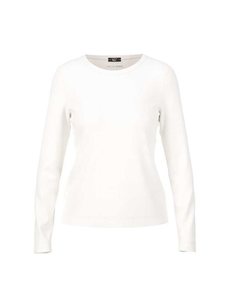 Basic Langarm Shirt in creme