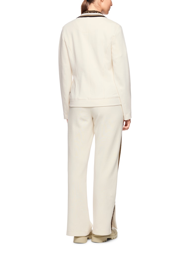 Blazer in bright ecru mit Leo-Kragen