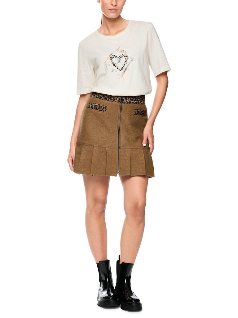 Shirt in bright ecru mit Print