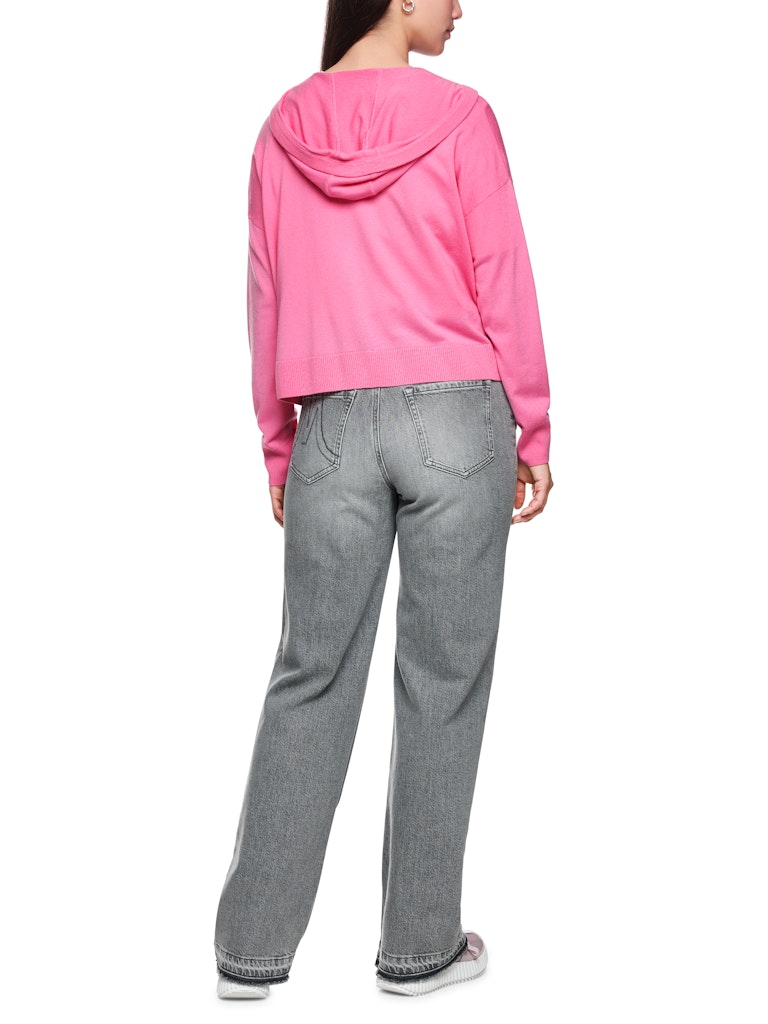 Strick-Cardigan in pink "Rethink Together"