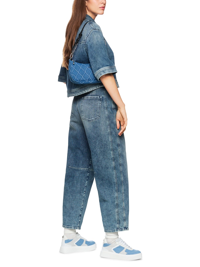 Jeansbluse in vintage blue "Rethink Together"