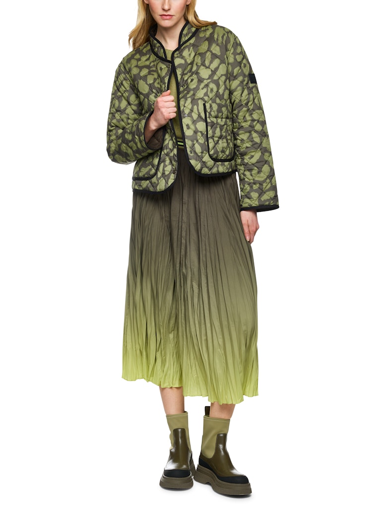 Gesteppte Wendejacke in olive „Rethink Together“