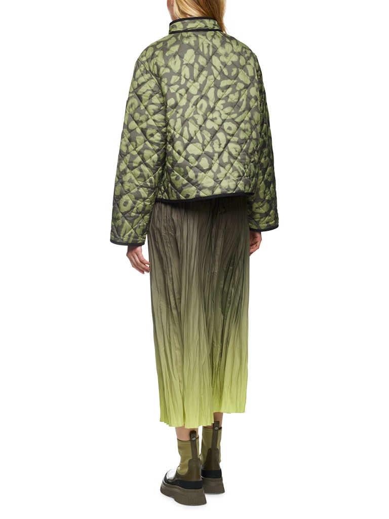 Gesteppte Wendejacke in olive „Rethink Together“