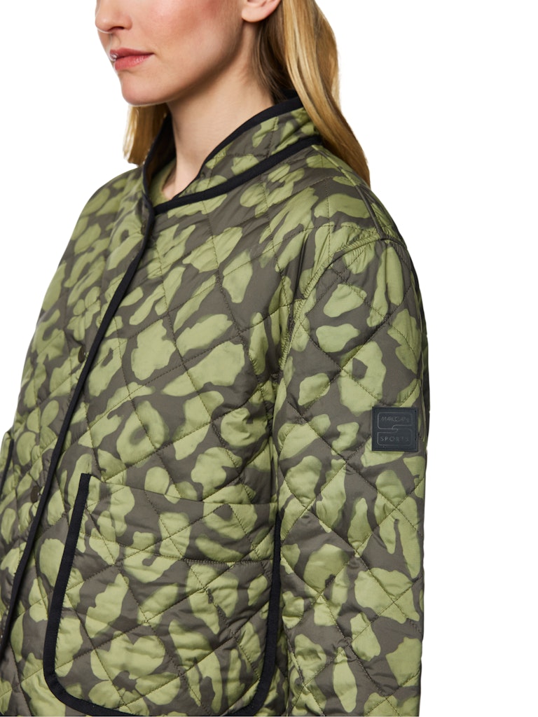 Gesteppte Wendejacke in olive „Rethink Together“