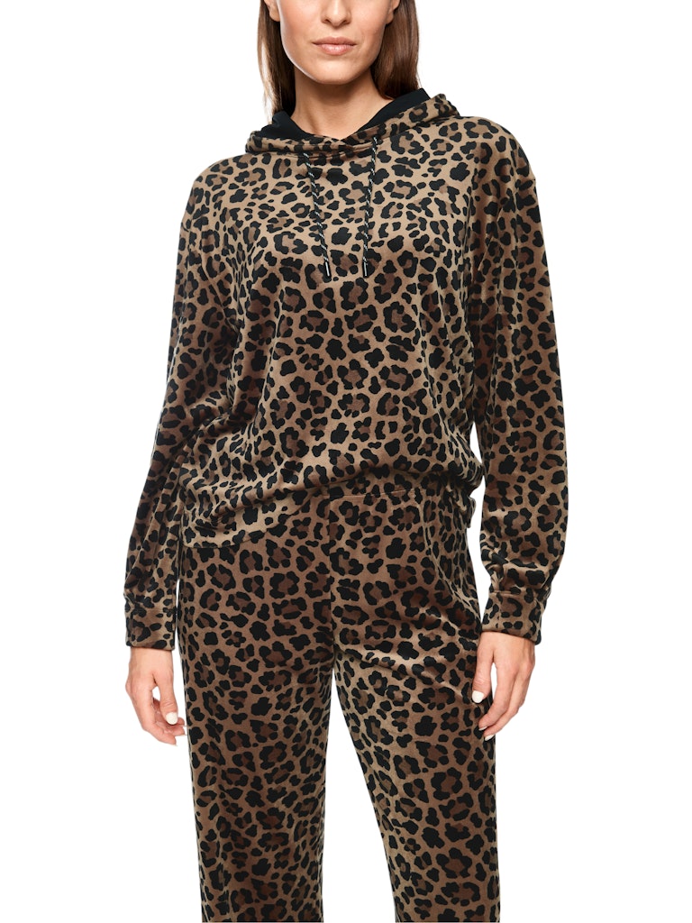 Leo-Kapuzenpullover aus Nickistoff